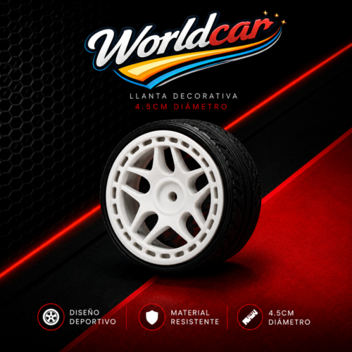 llanta decorativa multirradio estilo racing para decoración de motor