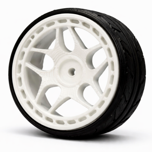 llavero llanta de coche deportiva 3.5 cm – diseño multi radio realista | accesorio tuning para llaves