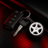 llavero llanta de coche 3.5 cm – mini rueda deportiva realista | accesorio tuning para llaves