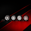 pack de llaveros llantas de coche 3.5 cm – mini ruedas realistas con diseño deportivo | accesorio automovilismo