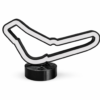 lámpara circuito de monza led roja – decoración motorsport para escritorio | luz ambiental sim racing | usb c o pila