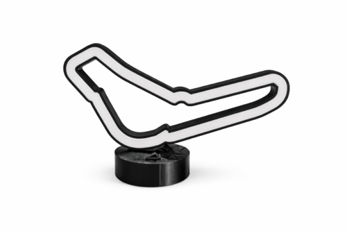 lámpara circuito de monza led roja – decoración motorsport para escritorio | luz ambiental sim racing | usb c o pila