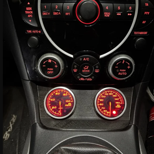 soporte relojes mazda rx8 personalizado 52mm / 56mm – panel para manómetros rx 8 plug & play