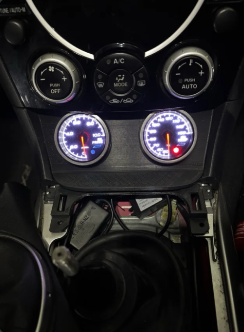 soporte relojes mazda rx8 personalizado 52mm / 56mm – panel para manómetros rx 8 plug & play