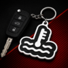 llavero batería racing negro y blanco para amantes del motor (copia)