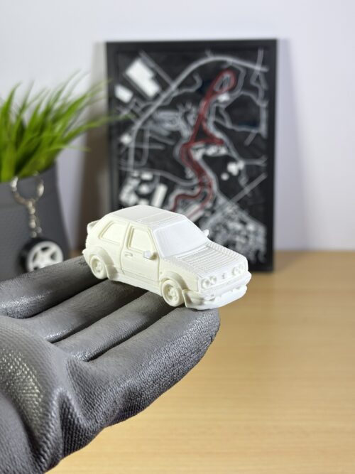 kit card coche deportivo estilo golf gti mk2 – maqueta 3d coleccionable