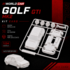 kit card coche deportivo estilo golf gti mk2 – maqueta 3d coleccionable
