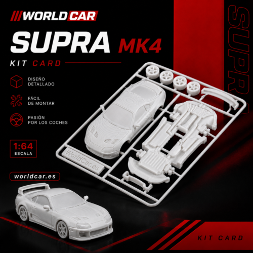 kit card coche deportivo estilo supra mk4 – maqueta 3d coleccionable racing