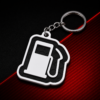 llavero abs racing negro y blanco para amantes del motor (copia)