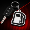 llavero abs racing negro y blanco para amantes del motor (copia)