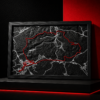 cuadro 3d nürburgring nordschleife con marco | decoración racing y motorsport