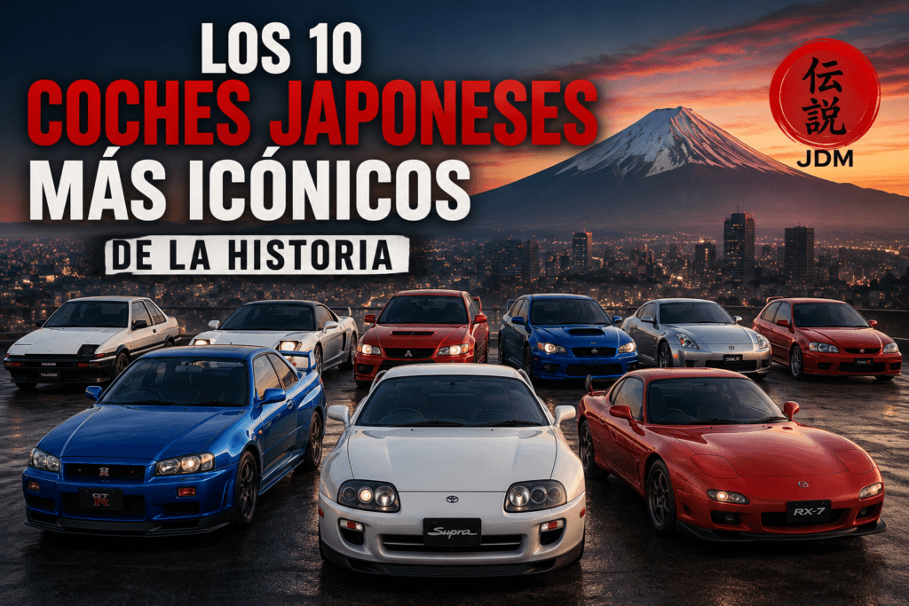 Los 10 coches japoneses icónicos de la historia con Toyota Supra, Nissan Skyline GT-R y Mazda RX-7