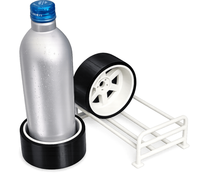 Posavasos llanta racing con soporte